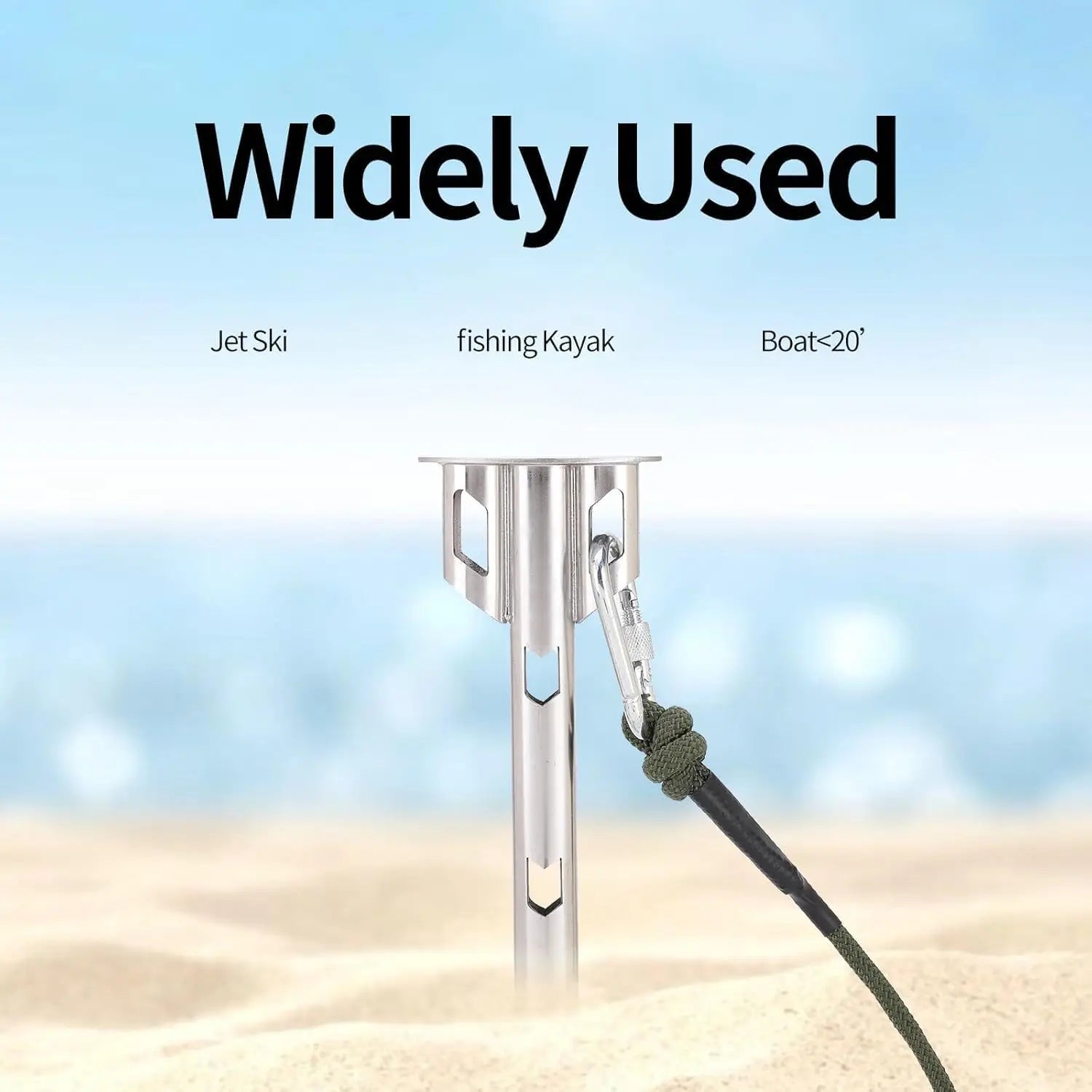 17'' Stainless Steel Anchor，Boat Anchor, Kayak Anchor Jet Ski Anchor PWC Anchor Shallow Water Anchor,Sand Anchor for Small Boat