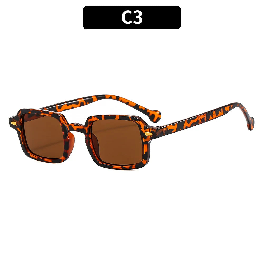 Luxurious Rectangle Sunglasses Women Oval Vintage Brand Designer Square Sun Glasses Men Shades Female Eyewear sunglasses