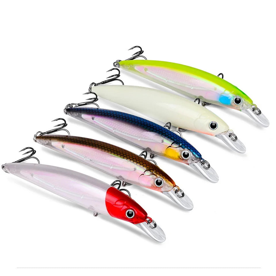 SANMO Minnow Biónico Luminoso | 7g/14g/40g | 90/110/160mm | Flotante | Longcast | Mar, Lago y Río - Firu Total Sales