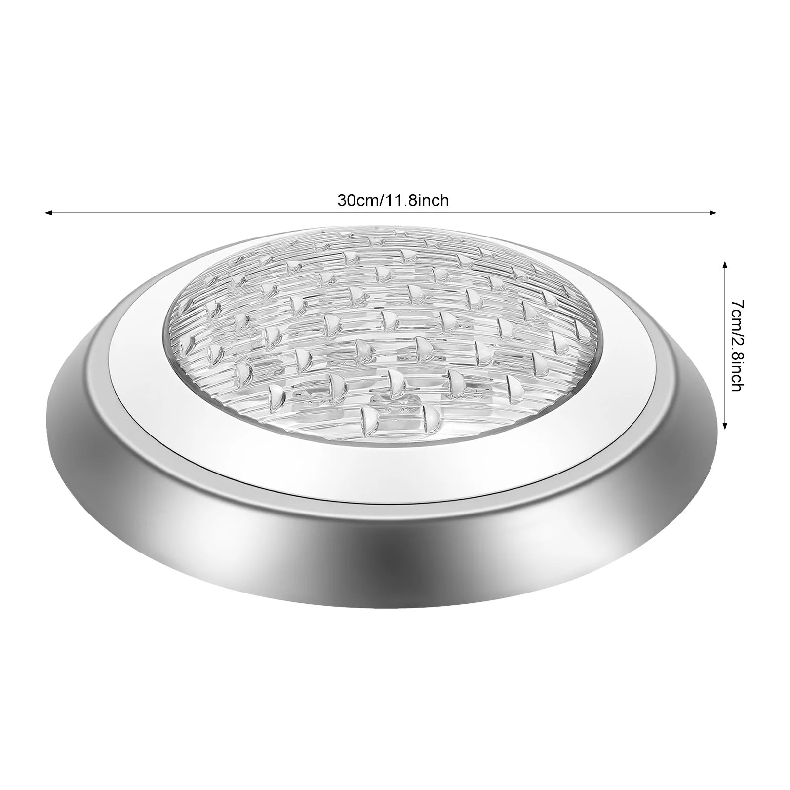 Remote Control 320ft² Underwater Swimming Pool Spa Light LED RGB 7 Colors & 12 Modes, 54W, 12V, 6ft Wire, IP68 Sealing Ring