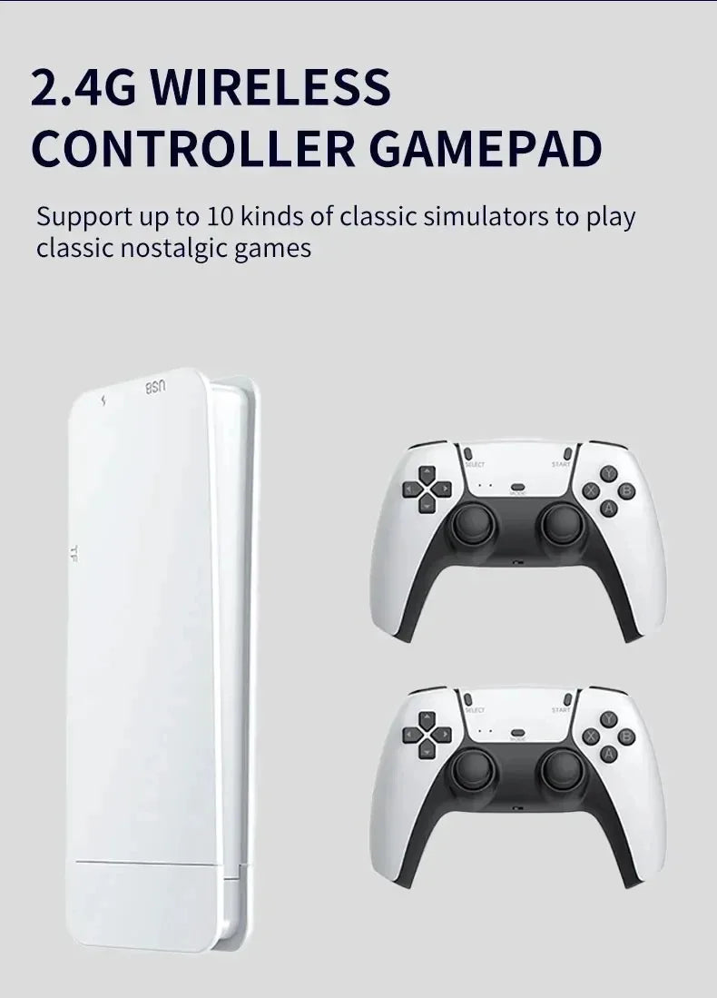 Consola Retro M15 128G | 4K | 40000+ Juegos Arcade | 2 Controles Inalámbricos | HDMI TV
