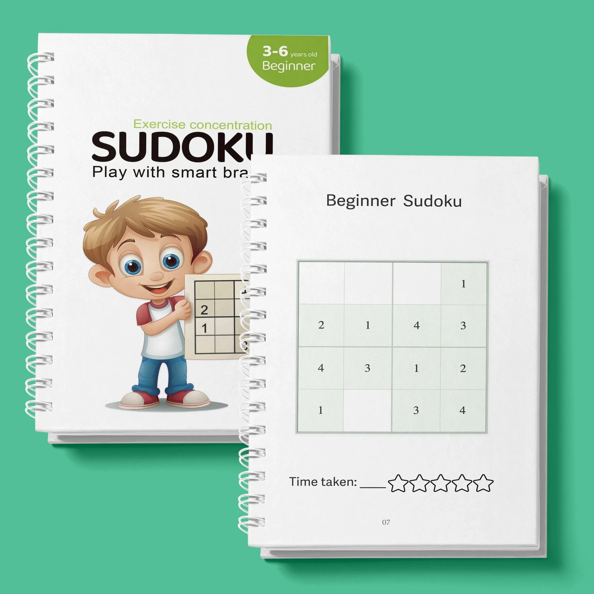 Sudoku Practice Book Math Exercise Thinking Logic for Kids of All Ages, Brain Exercise