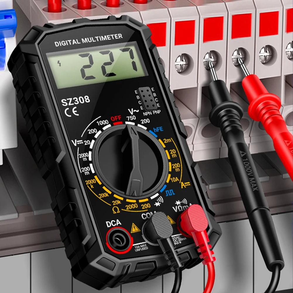 ANENG SZ308 Digital Multimeter AC/DC Current Meter Voltage Resistance Meter Electrician LCD Backlight Ohm Square Wave Test
