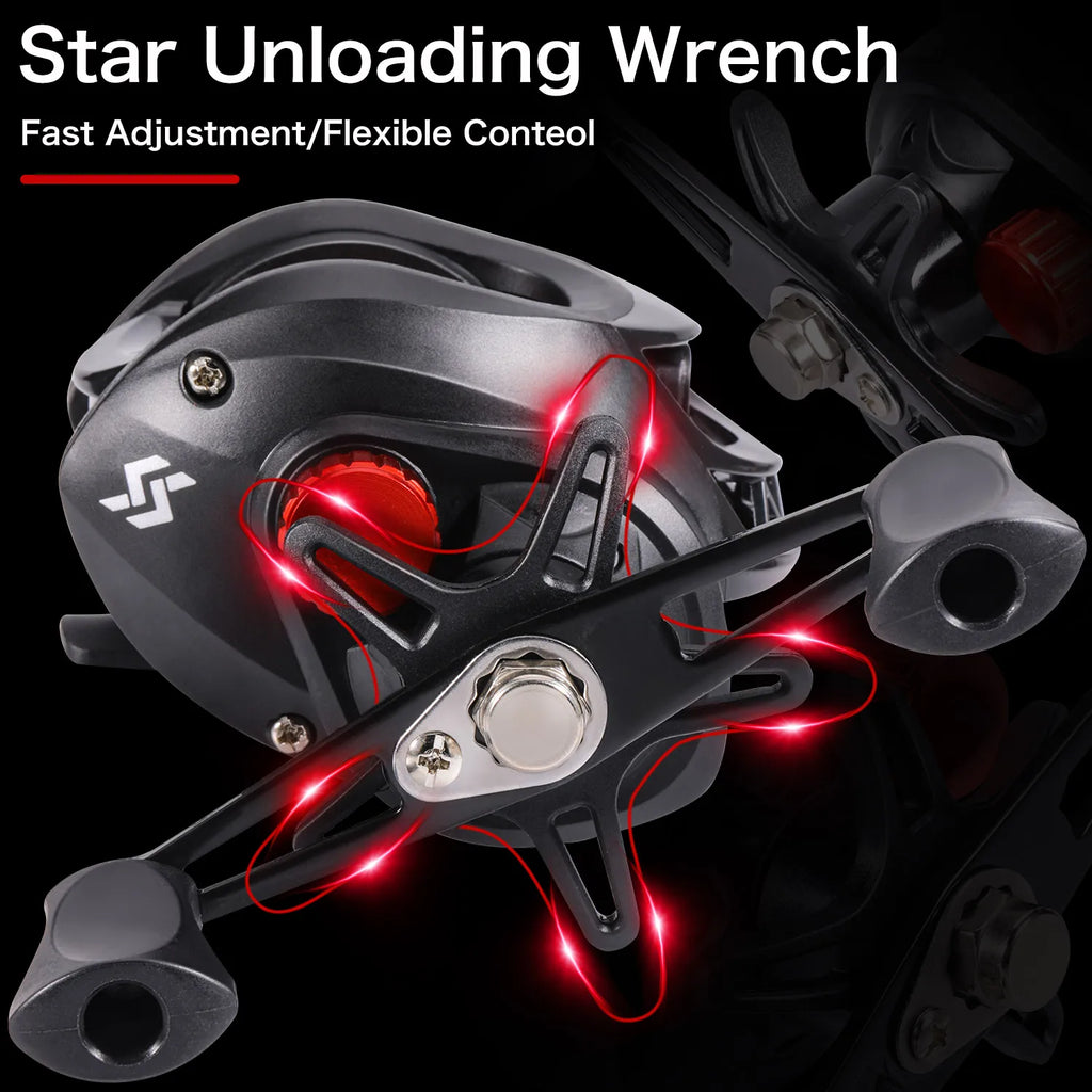 Sougayilang Telescopic Casting Rod & 7.2:1 High-Speed Reel Combo | 150M Line | 1.8-2.4m