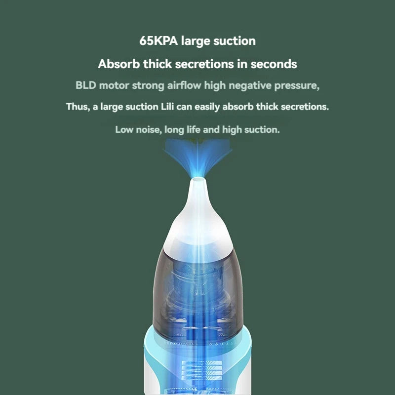 2025 New Pattern Baby Electric Nasal Aspirator for Newborn Charging Version Suction Tool to Prevent Nasal Congestion