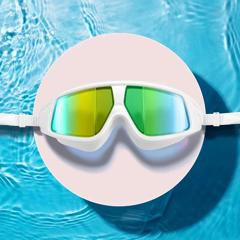 1 Pcs Adult male and female universal professional swimming goggles waterproof, anti fog, anti UV electroplated high-definition