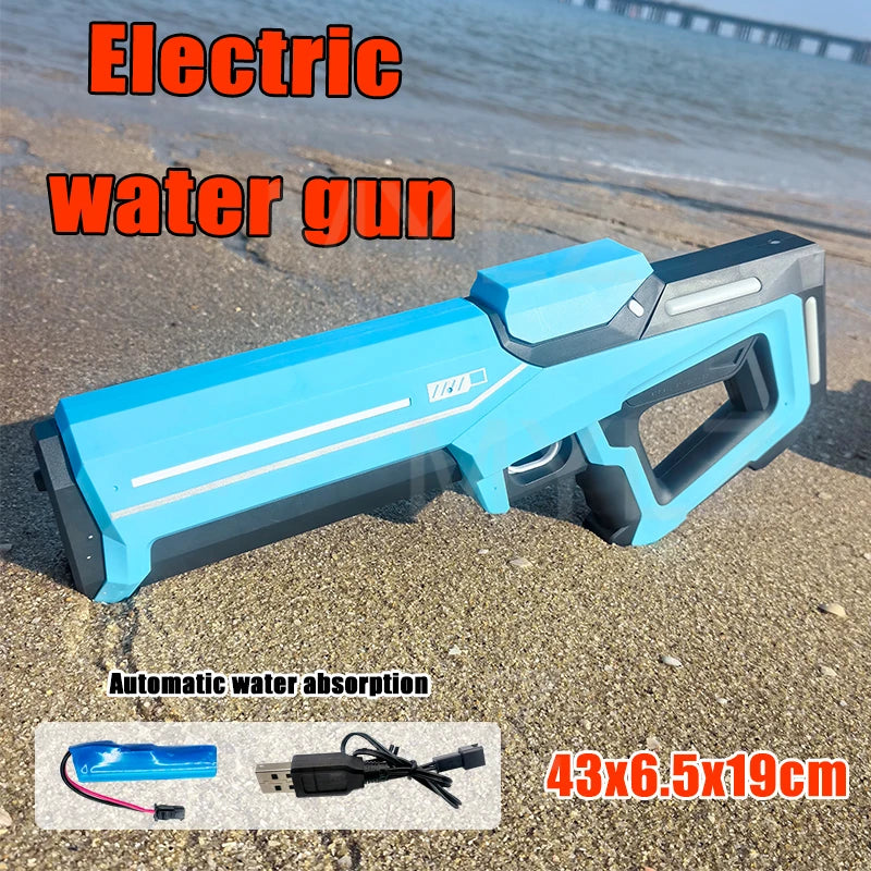 Pistola de Agua Eléctrica de Alta Presión | Juego de Verano para Niños 🔫 - Firu Total Sales