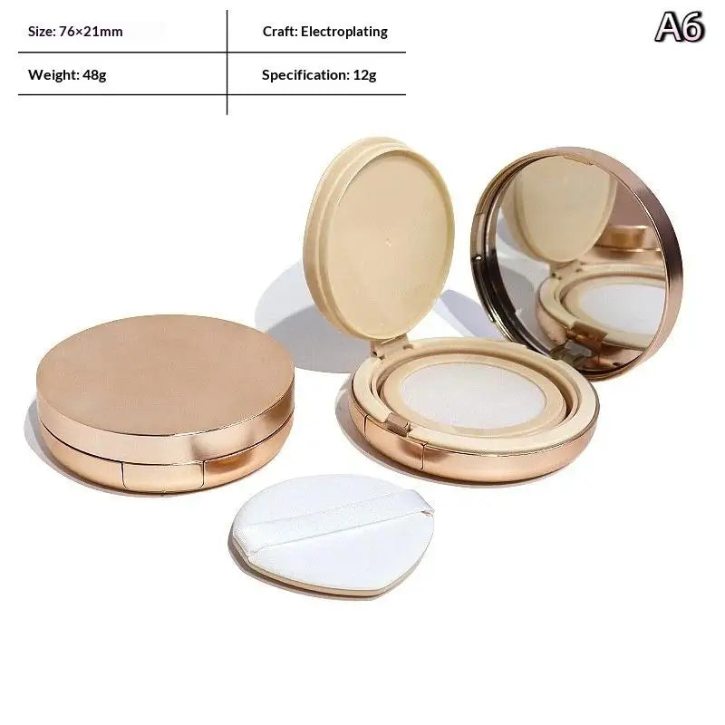 Portable Air Cushion Box With Puff With Mirror Compact Foundation Case BB Cream Container Makeup Tools DIY