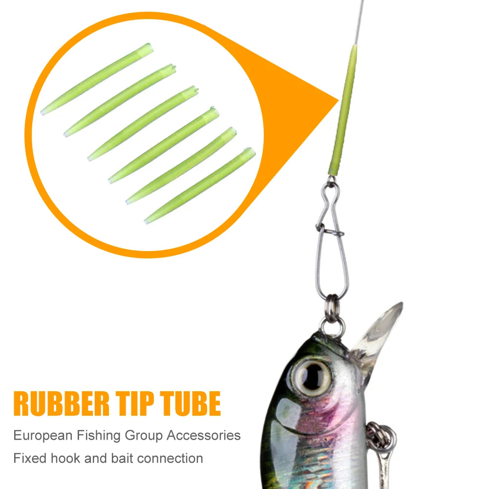30/50/100pcs Anti Tangle Hook Sleeves Aligner Positioner Tubes Carp Fishing Rig Anti Sleeves Terminal Carp Fishing Accessories