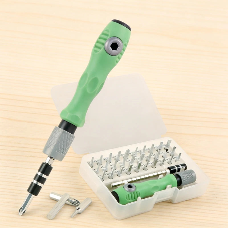 32 in 1 Precision Screwdriver Set CR-V Steel Multifunctional Hand Tool Kit for Phone Laptop Watch Glasses Repair DIY Maintenance