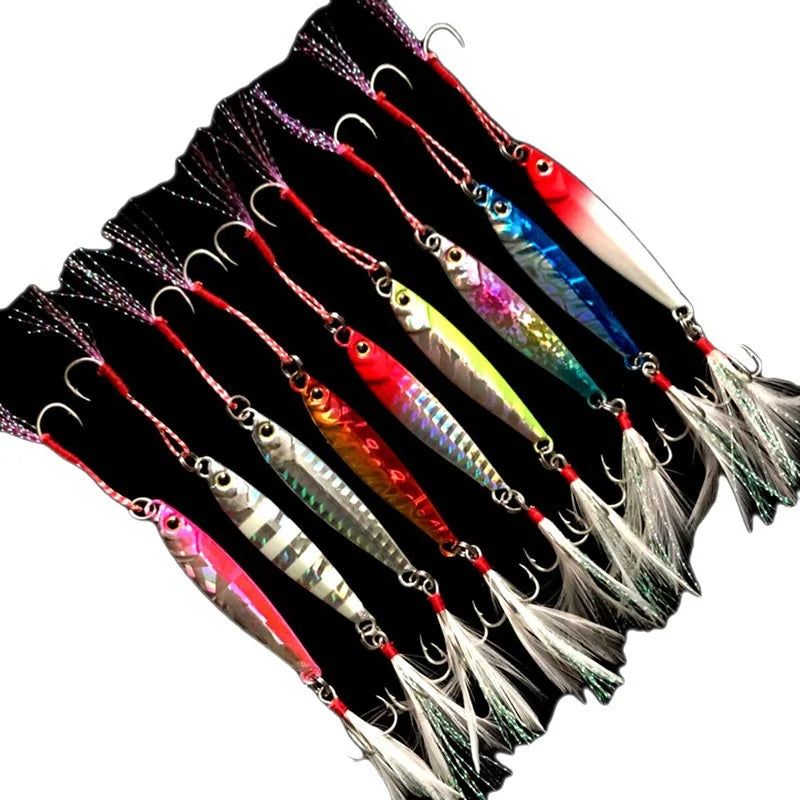 WLDSLURE Jig Metal Luminoso | 7g/10g/15g/20g/25g | Shore Cast | Pesca Mar, Lago y Río - Firu Total Sales