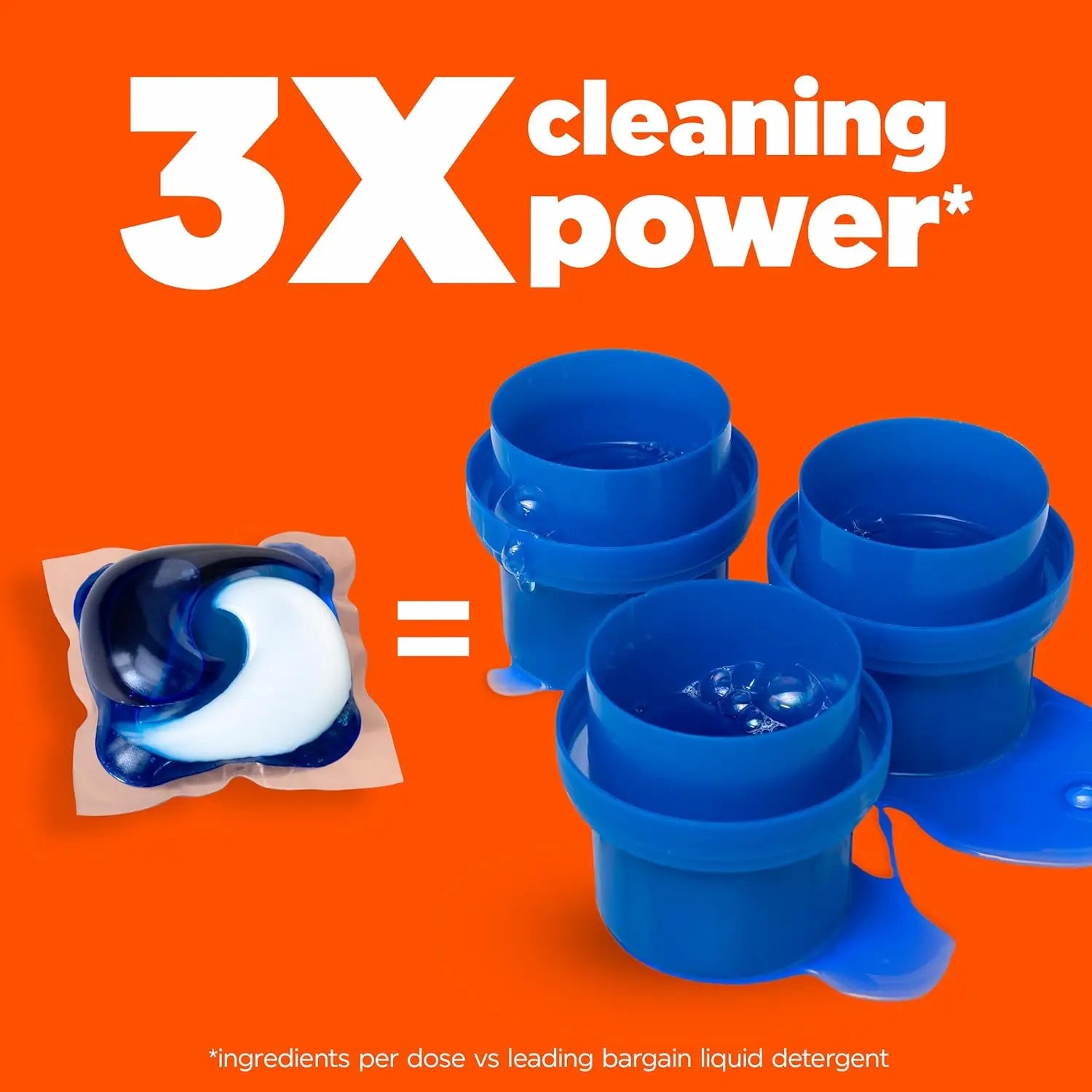 76-Count Laundry Detergent Pods: 3-in-1 Stain Remover, Odor Fighter & Color Protector, HE Compatible with Spring Meadow Scent