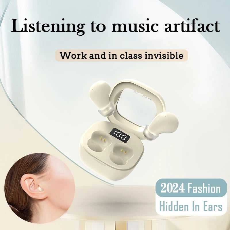 Auriculares SHUKE SK19 Pequeños | Bluetooth 5.3 | ANC | Para Dormir | Deporte | Invisibles | Todos los Teléfonos - Firu Total Sales