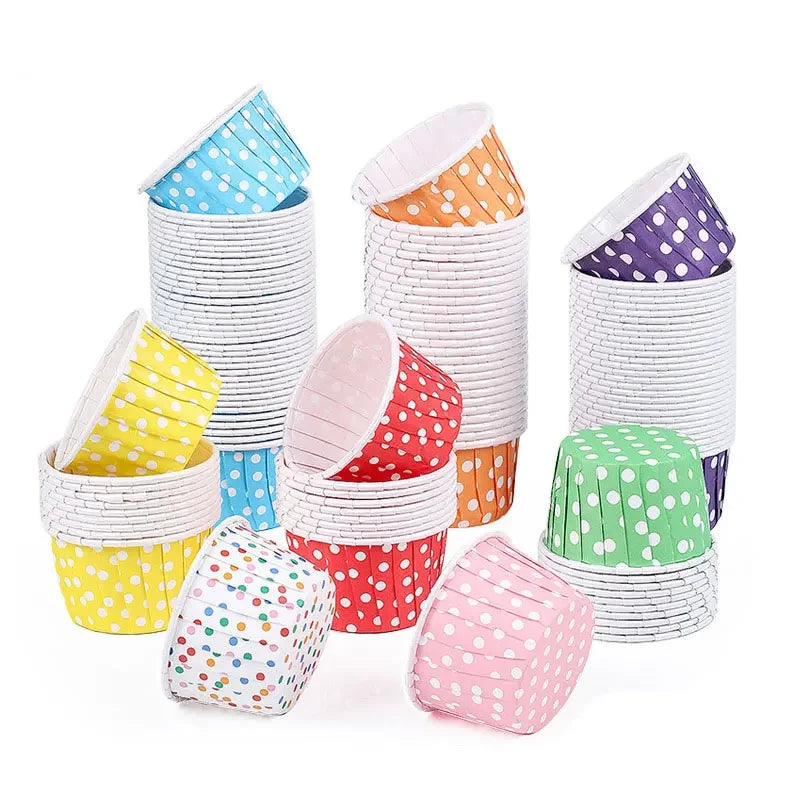 50pcs Cápsulas de Papel Grandes para Cupcakes y Muffins | Bodas y Fiestas 🍰