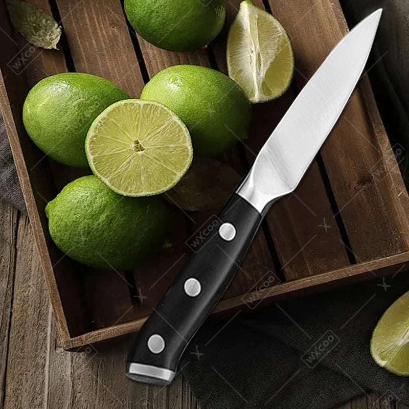 WXCOO Stainless Steel Kitchen Fruit Paring Knife Chef Butcher Knife Meat Cleaver Utility Fruit Peeler Kitchen Accessories