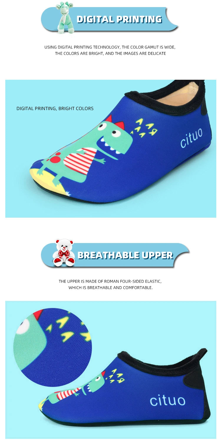 Summer Kids Swimming Beach Barefoot Water Shoes Children Light Portable  Wader Shoes Quick Dry Boys Girls Aqua Shoes