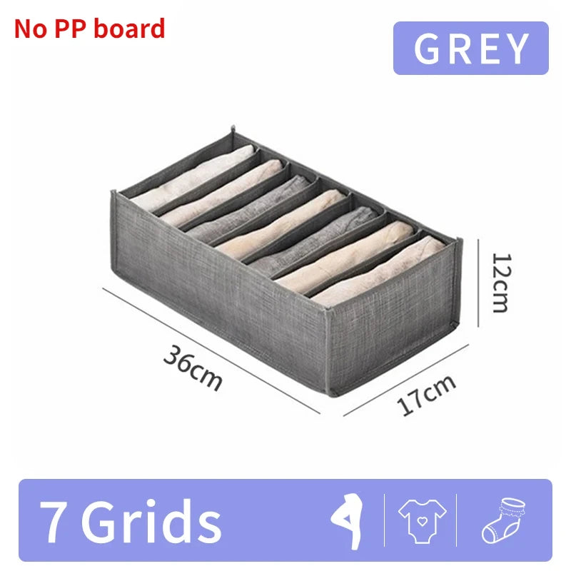 Pants Jeans Storage Box Drawers Organizer for Underwear Bra Socks Wardrobe Clothes Organizer Cabinet  T-Shirt Organizers storage