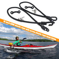 Boat Fishing Rod Tamer Holder Portable Elastic Rope Hook Fixing Buckle Set Deck Mount Connector for Kayak Marine Boat