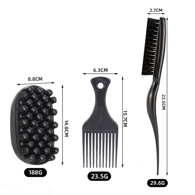 Professional Curly Hair Sponge Twist Brush Magic African Coil Wave Dreadlock Natural Hairbrush Afro Hair Styling Tool Salon