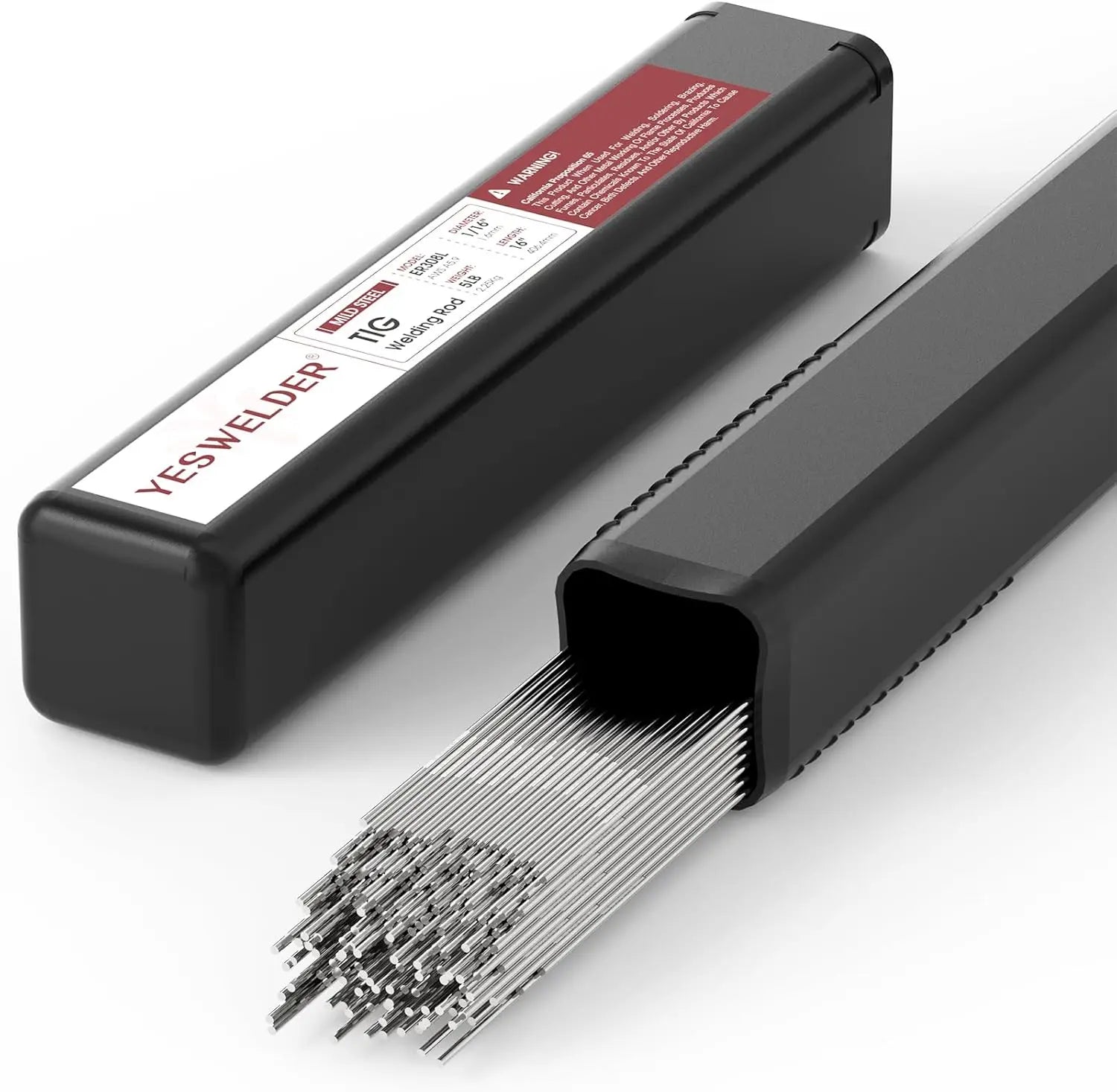 ER308L Stainless Steel TIG Welding Rod, 1/16"x16", 5LB - Ideal for General-Purpose and Cryogenic Applications