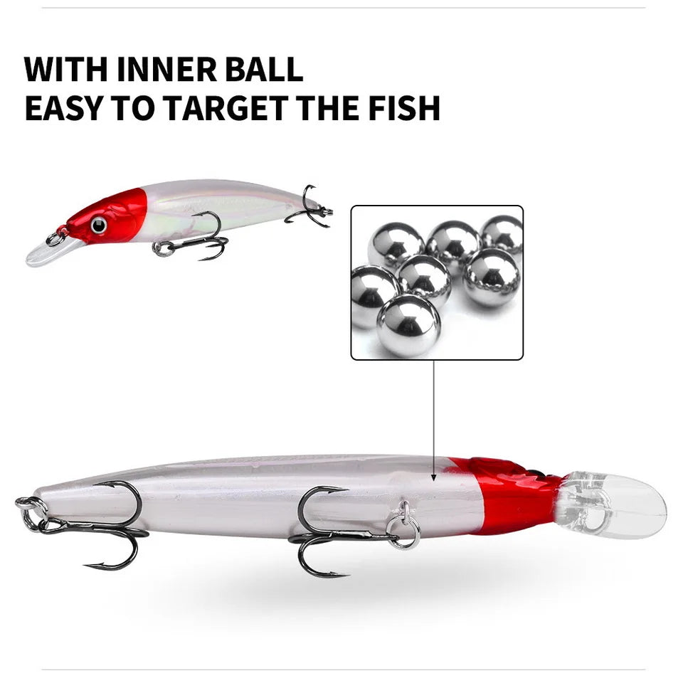 SANMO Minnow Biónico Luminoso | 7g/14g/40g | 90/110/160mm | Flotante | Longcast | Mar, Lago y Río - Firu Total Sales
