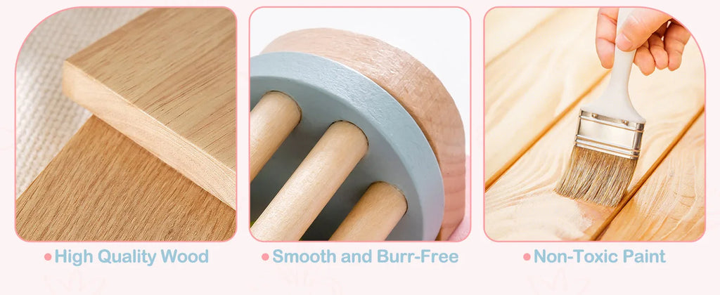 Wooden Busy Board Montessori – Wall Activity Centre