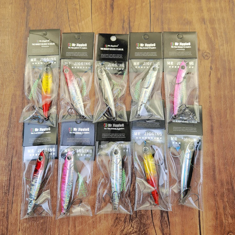Mr JigginG Jig Metal Hundimiento Rápido | 10/15/20/30/40g | Pesca Mar | Bass | Shore Casting - Firu Total Sales