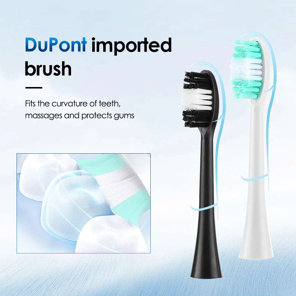 Electric Tooth Cleaner Waterproof Toothbrush Sonic Vibration Dental Scaler Plaque Calculus Tartar Remover With 5pcs Brush Heads