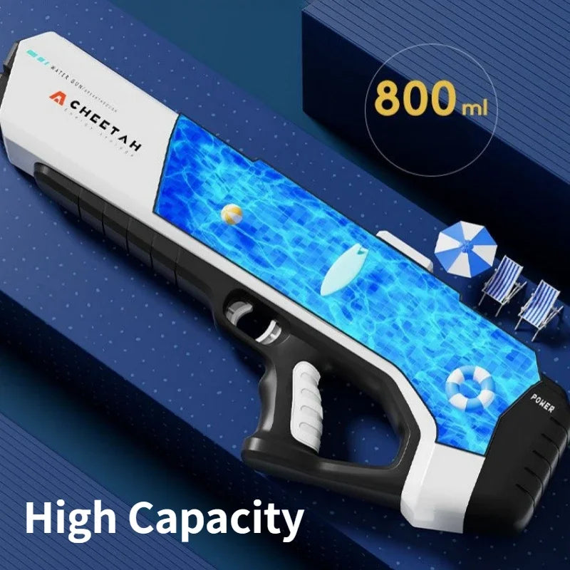 Pistola de Agua Eléctrica de Alta Presión | Juego de Verano para Niños 🔫 - Firu Total Sales