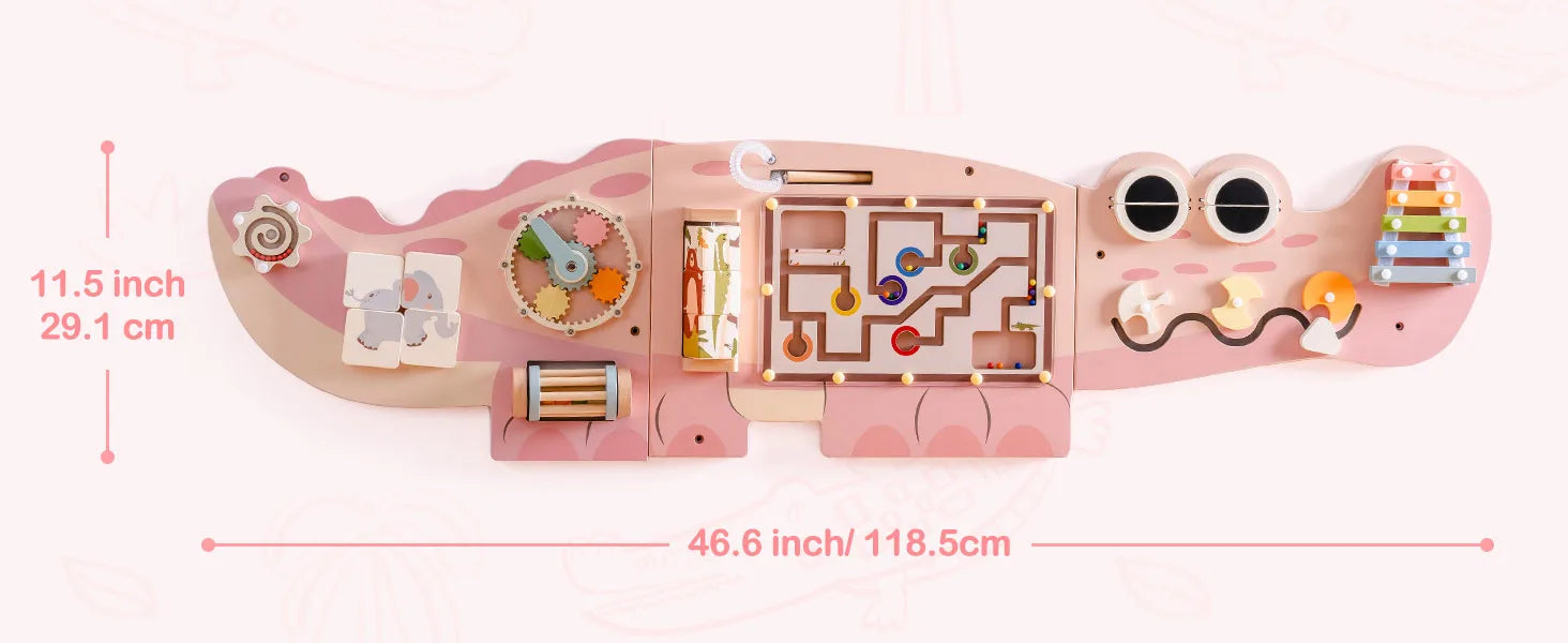 Wooden Busy Board Montessori – Wall Activity Centre