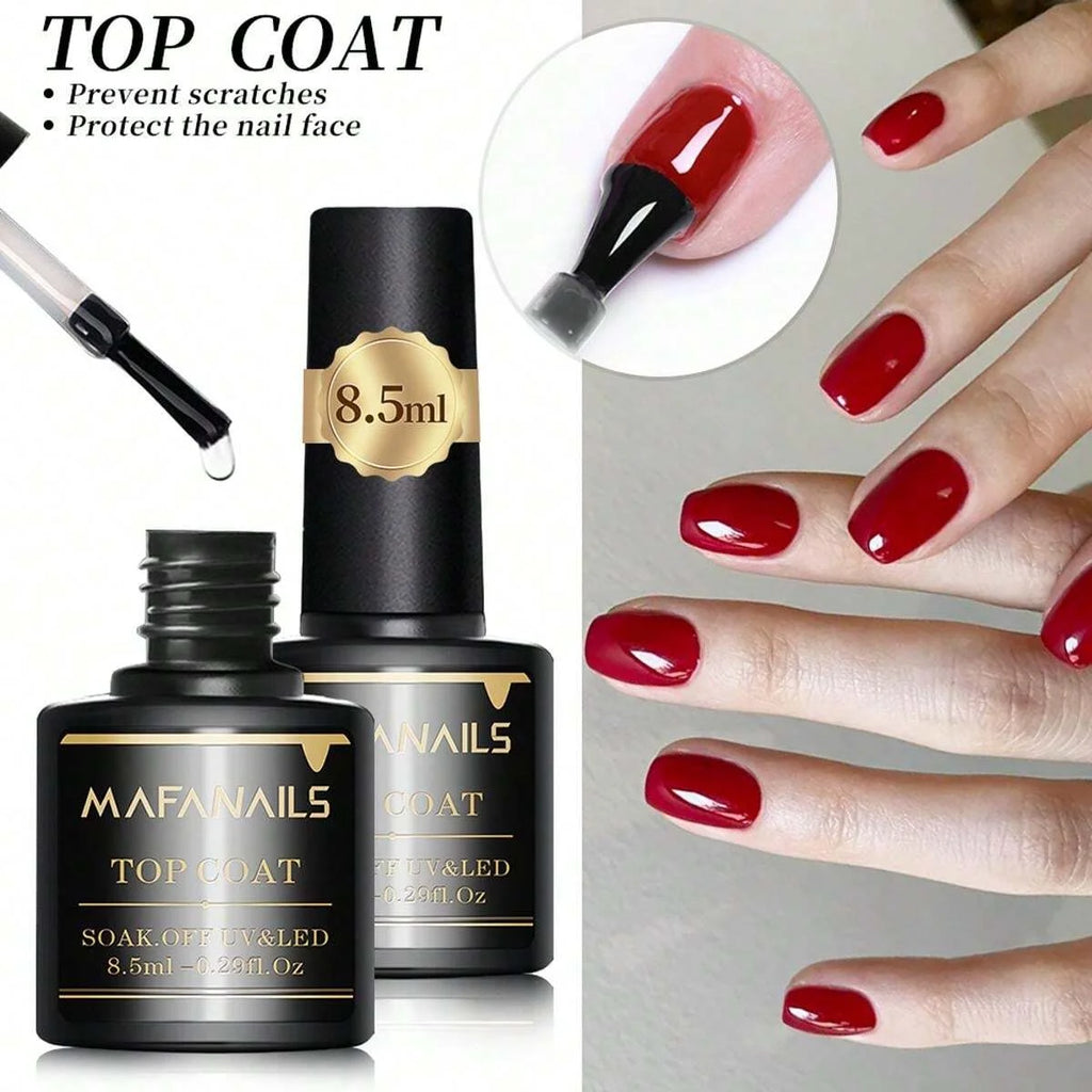 Set Base y Top Coat Gel 8.5ml 2pcs | Larga Duración | Soak Off LED | Acabado Perfecto - Firu Total Sales