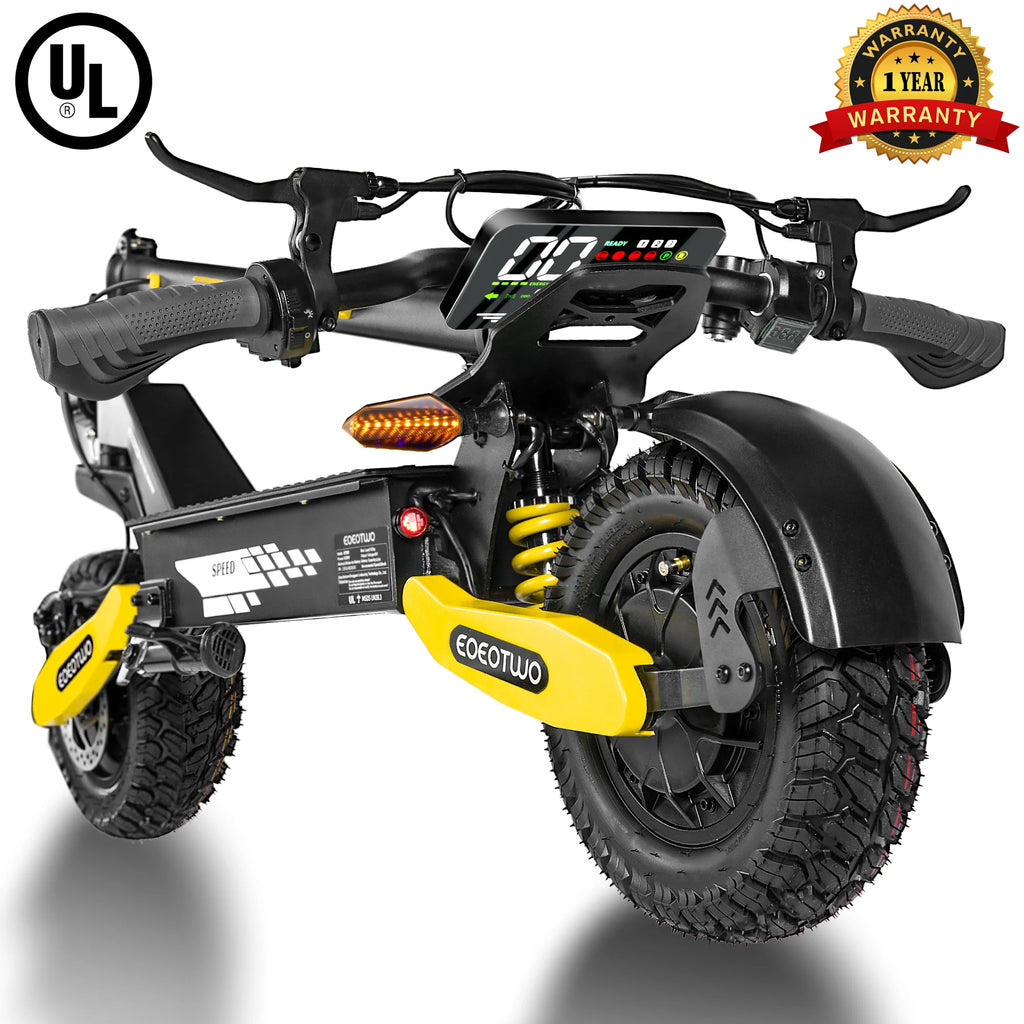 Scooter Eléctrico Off-Road 1200W 48V | 30MPH | Llanta 11" Sin Cámara | Plegable 🛥️