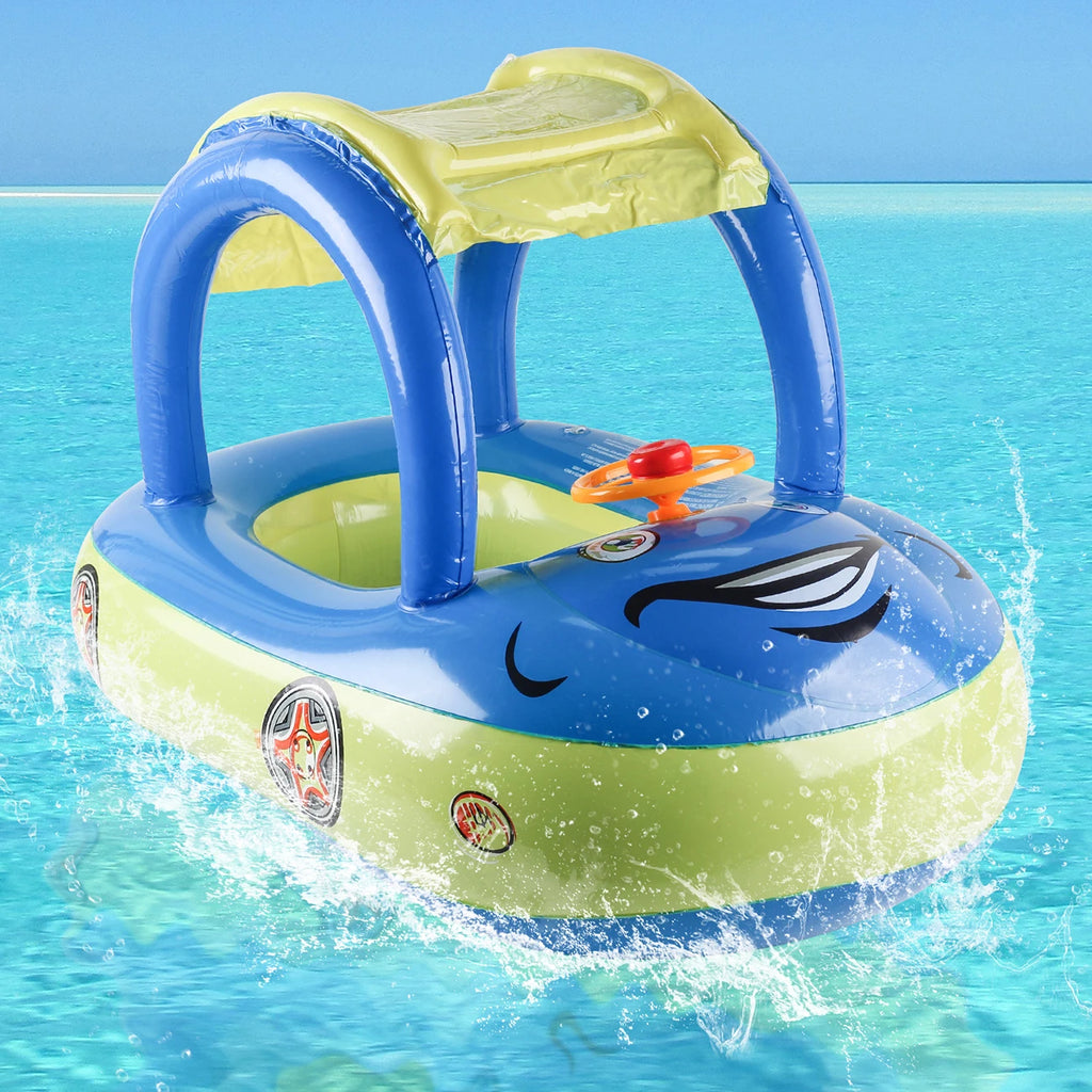 Flotador Forma de Carro para Niños | Aro de Piscina Playa | 3-6 Años 🌊 - Firu Total Sales
