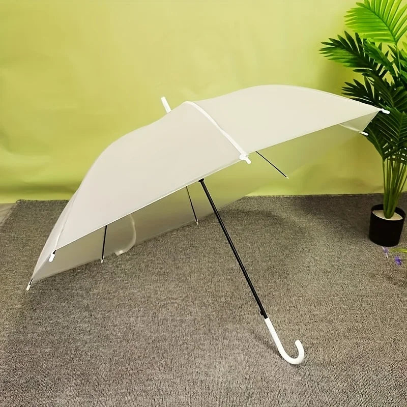 5-12pcs Frosted Transparent 90cm Umbrella Bulk Sets Woman Ultralight Metro Stations Wedding Travel 8 Bones Long Handle Umbrellas