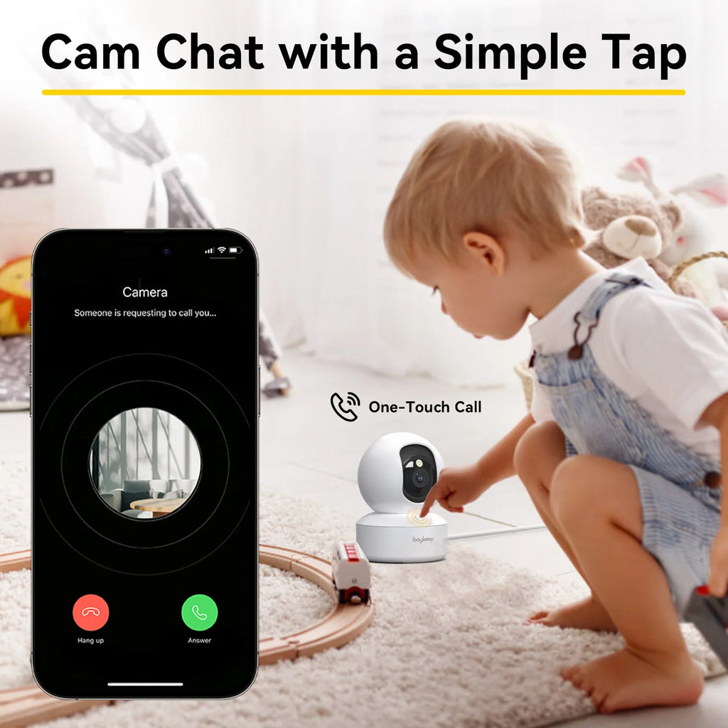 BoyKeep WiFi Baby Monitor Camera 3MP — Auto Tracking + 24/7 Surveillance