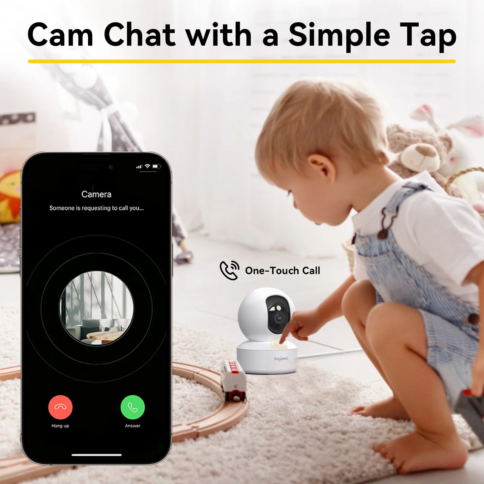 BoyKeep WiFi Baby Monitor Camera 3MP — Auto Tracking + 24/7 Surveillance
