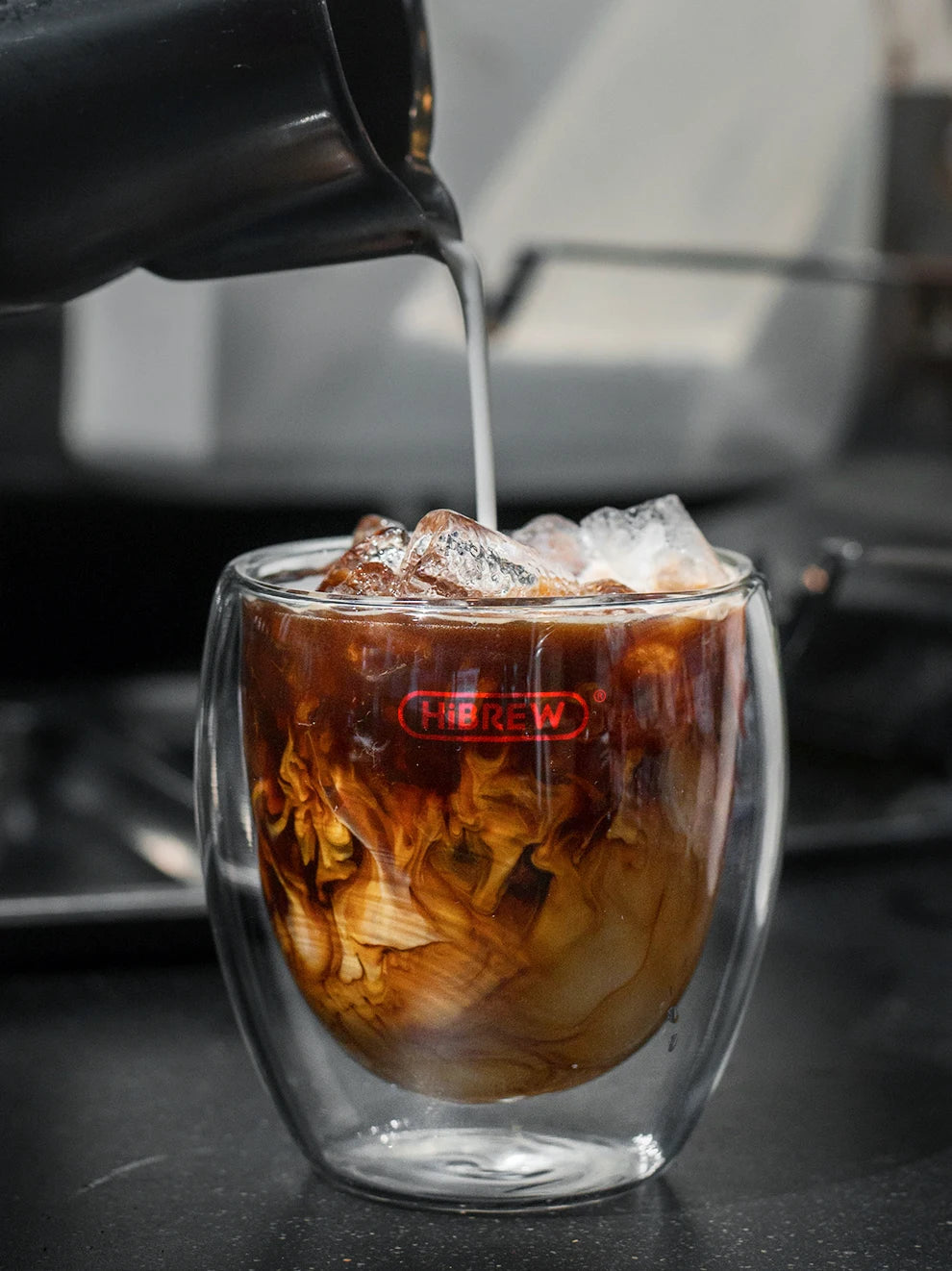 HiBREW H11 Cafetera Espresso 20 Bar | Inox | Semi Automática | ESE POD y Polvo | Cappuccino | Agua Caliente - Firu Total Sales