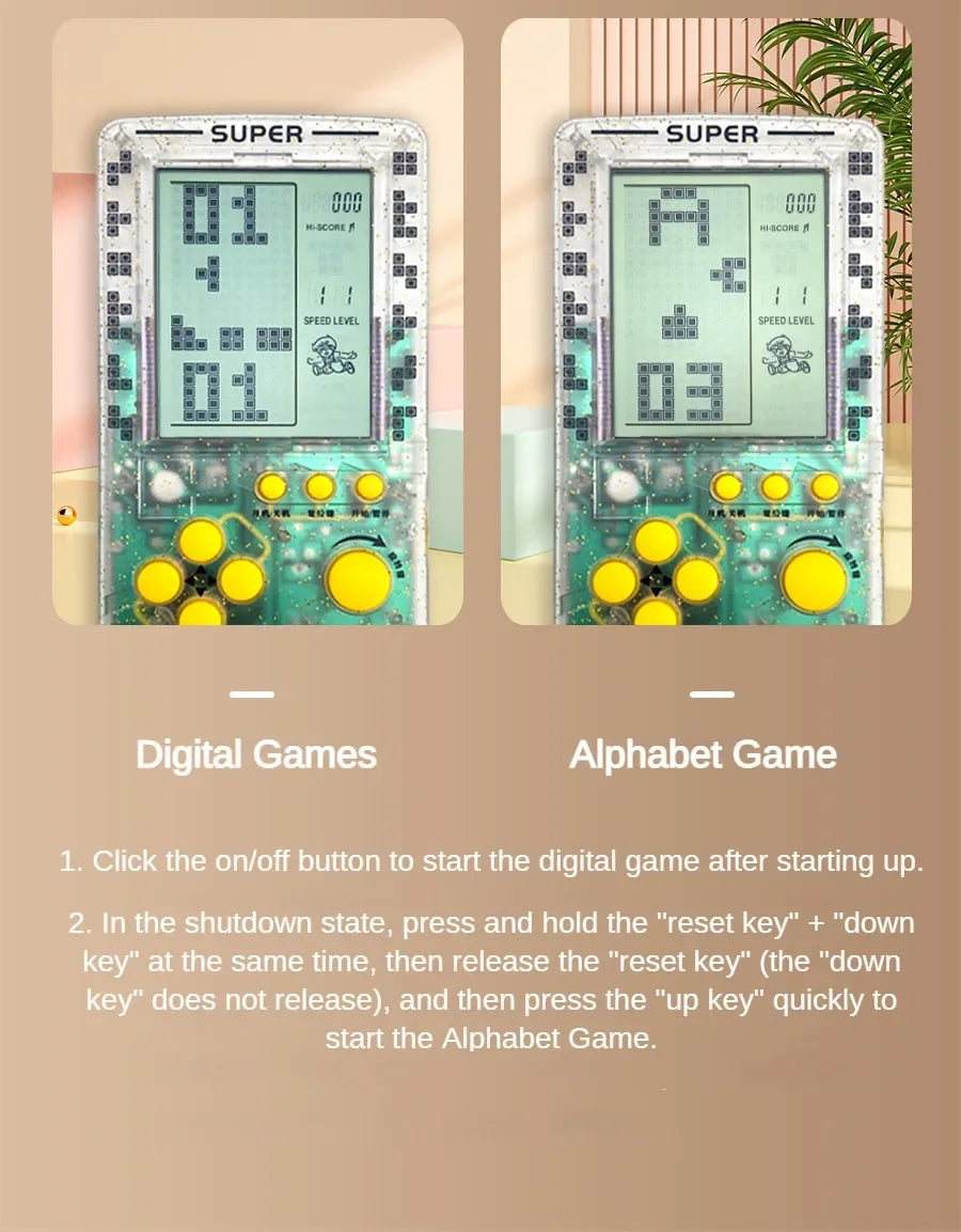 Consola Portátil Retro YTYIN 4.1 Pulgadas | Pantalla Grande | Regalo Niños | Juegos Educativos - Firu Total Sales