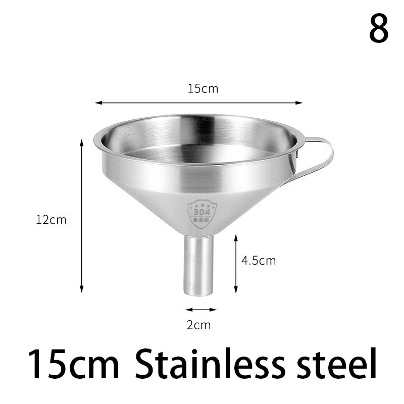 100/120/200/300/400/450 Mesh Nylon Filter Stainless Steel Funnel For Fruit Milk Traditional Chinese Medicine Oil White Wine