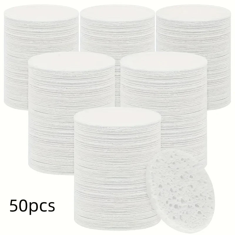 50/20/10PCS Compressed Facial Sponge Cosmetic Hydrotherapy Sponge Suitable for Daily Cleansing, Makeup Removal, and Exfoliation