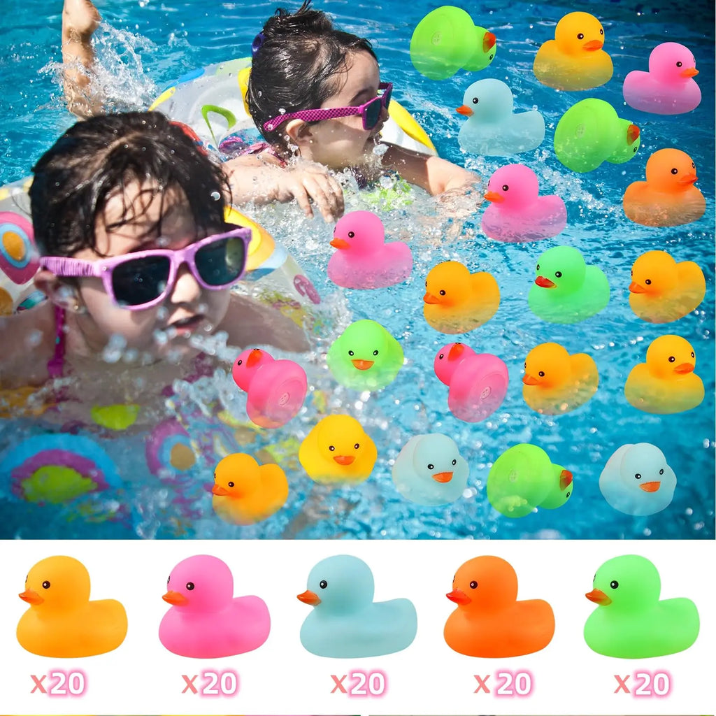 12/24/36/72 Pack Multicolor Mini Rubber Ducks Yellow Rubber Duck Toy Rubber Tub Toys Toys Squeak and Float Ducks
