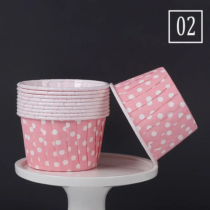 50pcs Cápsulas de Papel Grandes para Cupcakes y Muffins | Bodas y Fiestas 🍰