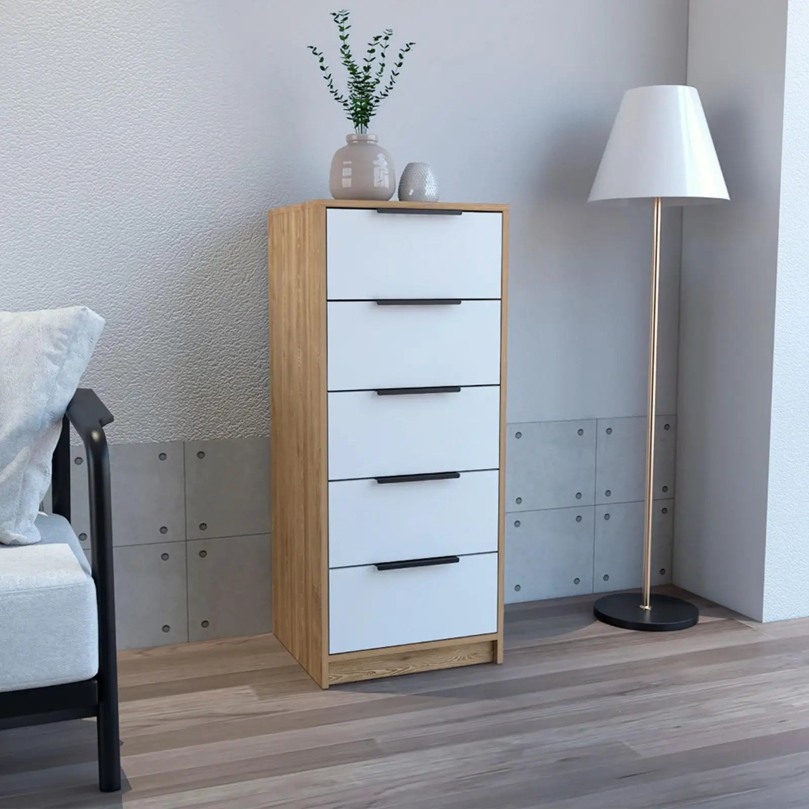 Vertical Dresser Tall Dresser Drawer Dresser for Entryway Closet Living Room - Firu Total Sales