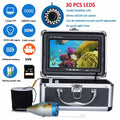 Fish Finder Underwater Fishing Camera Double Lamp 30LEDs 7Inch 15M 30M 50M IP68 Waterproof For ICE/Sea/River Fishing Fishfinder