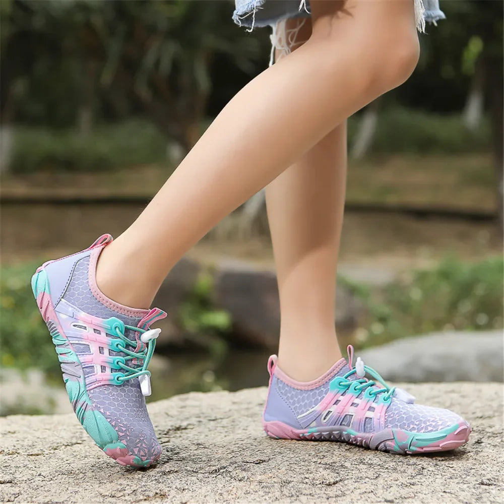 Water Shoes Kids Summer Beach Five Fingers Barefoot Swimming Aqua Shoes Colorful Seaside River Slippers Children Sneakers New
