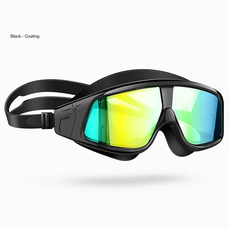 1 Pcs Adult male and female universal professional swimming goggles waterproof, anti fog, anti UV electroplated high-definition