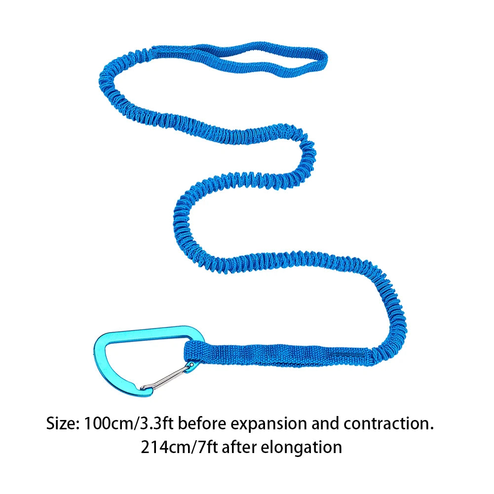 Kayak Paddle Leash Adjustable Kayak Paddle Lanyard Rope Rowing Boat Tie Rope for SUP Kayaking Boating Canoeing