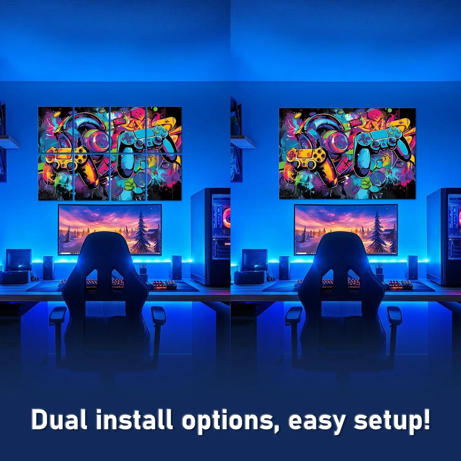 Acoustic Panels for Walls - Sound Proof Foam Tiles, Noise Reducing & Absorbing, Game Room Decor