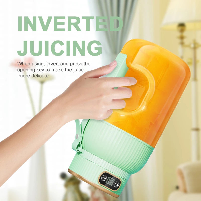 Licuadora Portátil USB 1000ml | Juguera de Frutas Recargable | Smoothies y Jugos