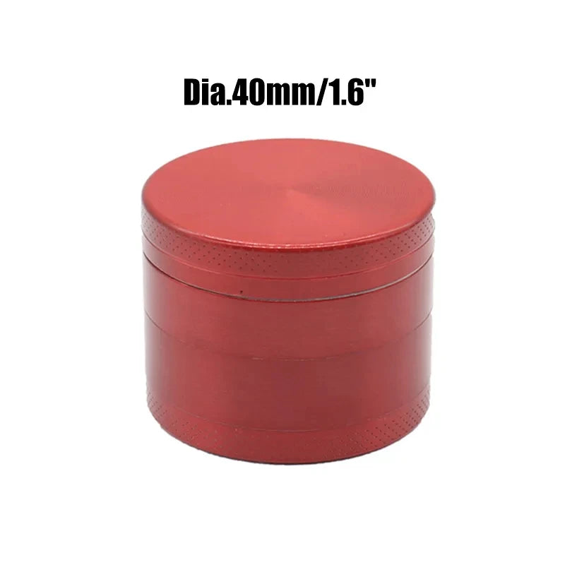 40mm/50mm /62mm 4 Layers Herbal Grinder Pepper Pot Spice Tobacco Mill Aluminum Alloy Dry Herb Crusher Smoking Cigarette Tools